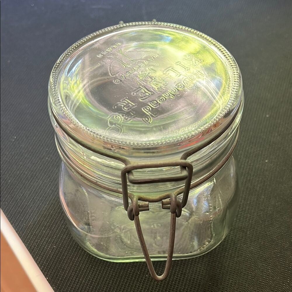 500ml Kilner Clear Glass Jar with Metal Clip